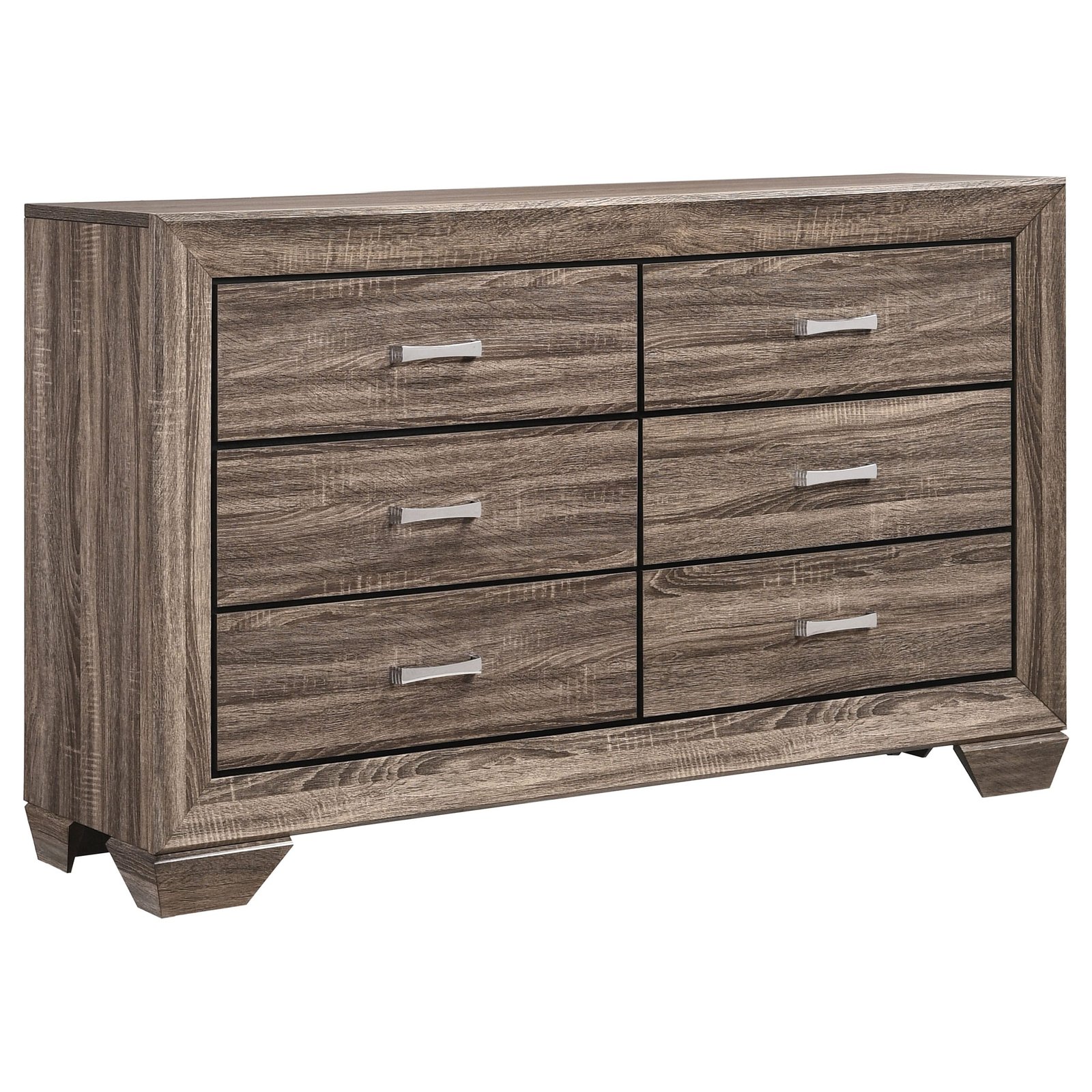 Kauffman Wooden Bedroom Set Dark Brown & Light Brown - Image 15