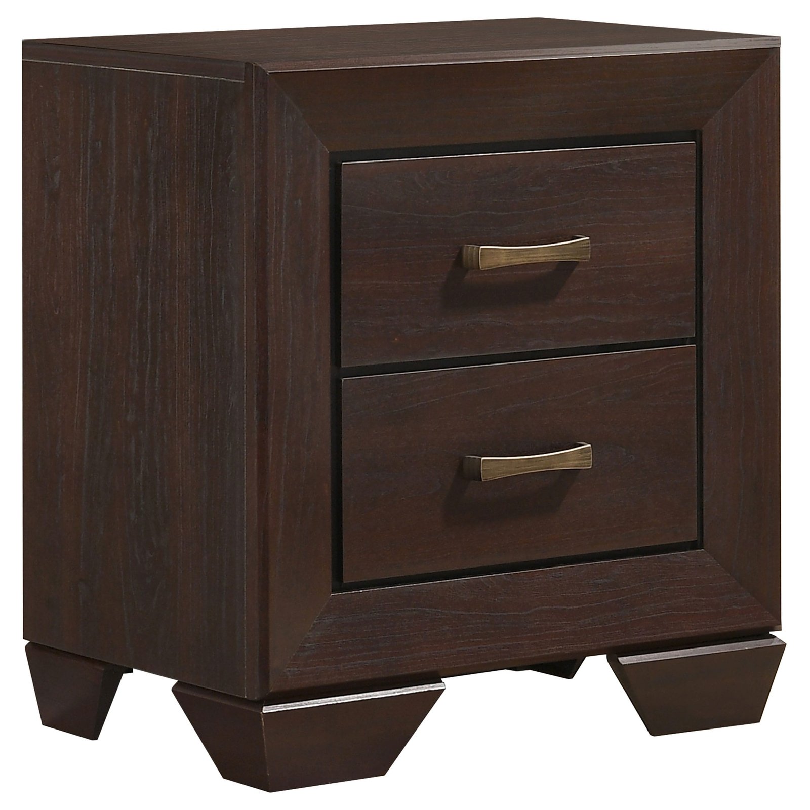 Kauffman Wooden Bedroom Set Dark Brown & Light Brown - Image 12