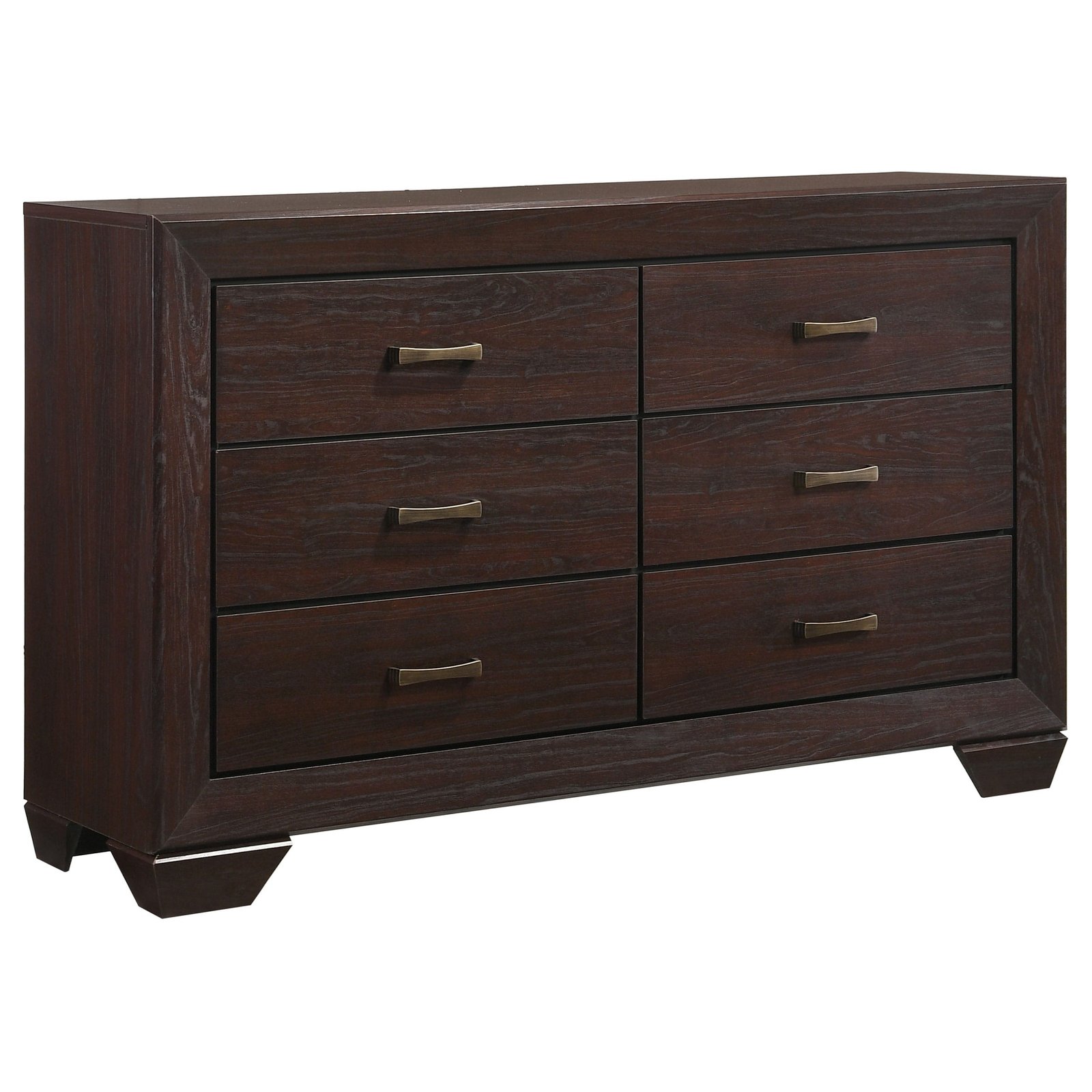 Kauffman Wooden Bedroom Set Dark Brown & Light Brown - Image 11