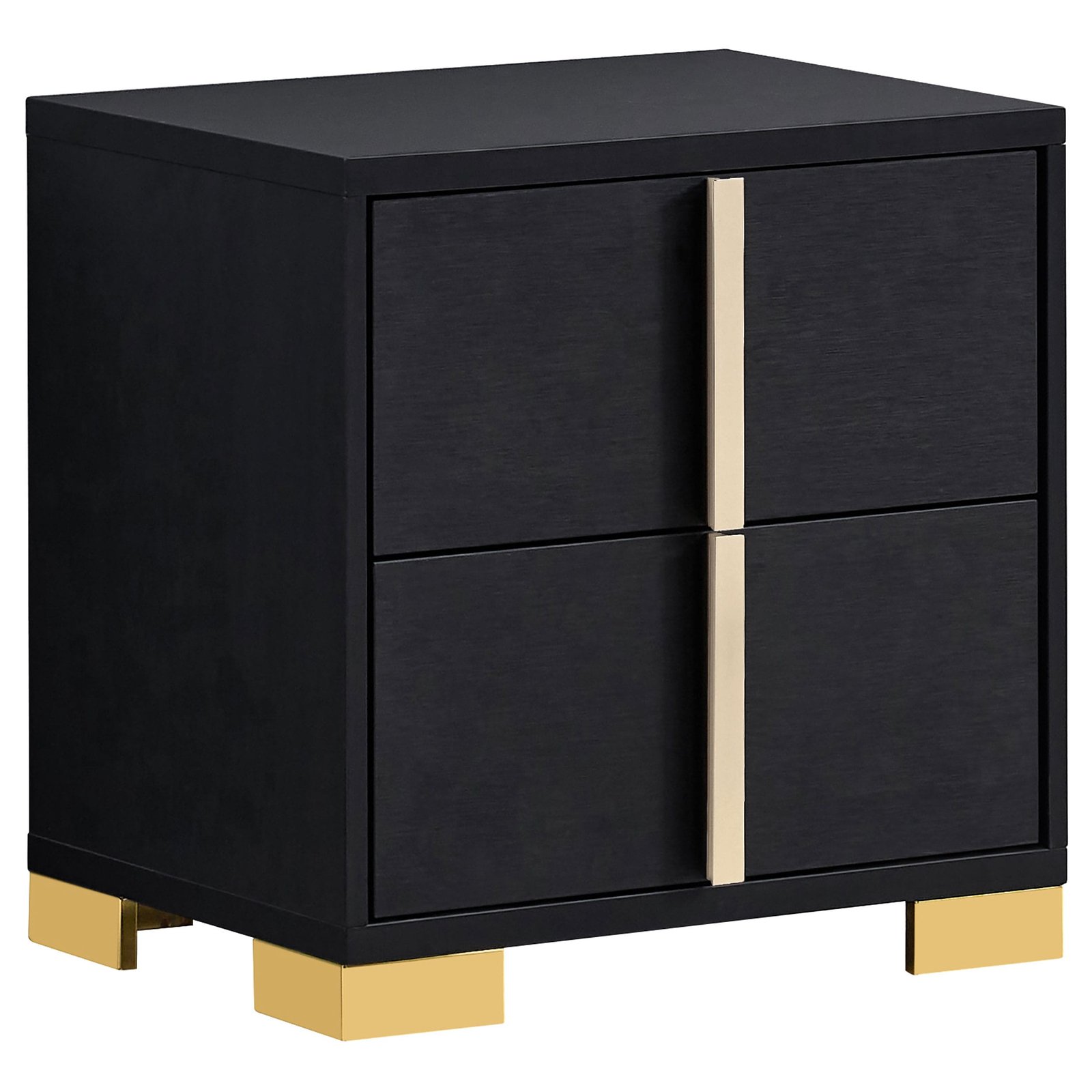 Marceline LED Headboard Bedroom Set White & Black - Image 17
