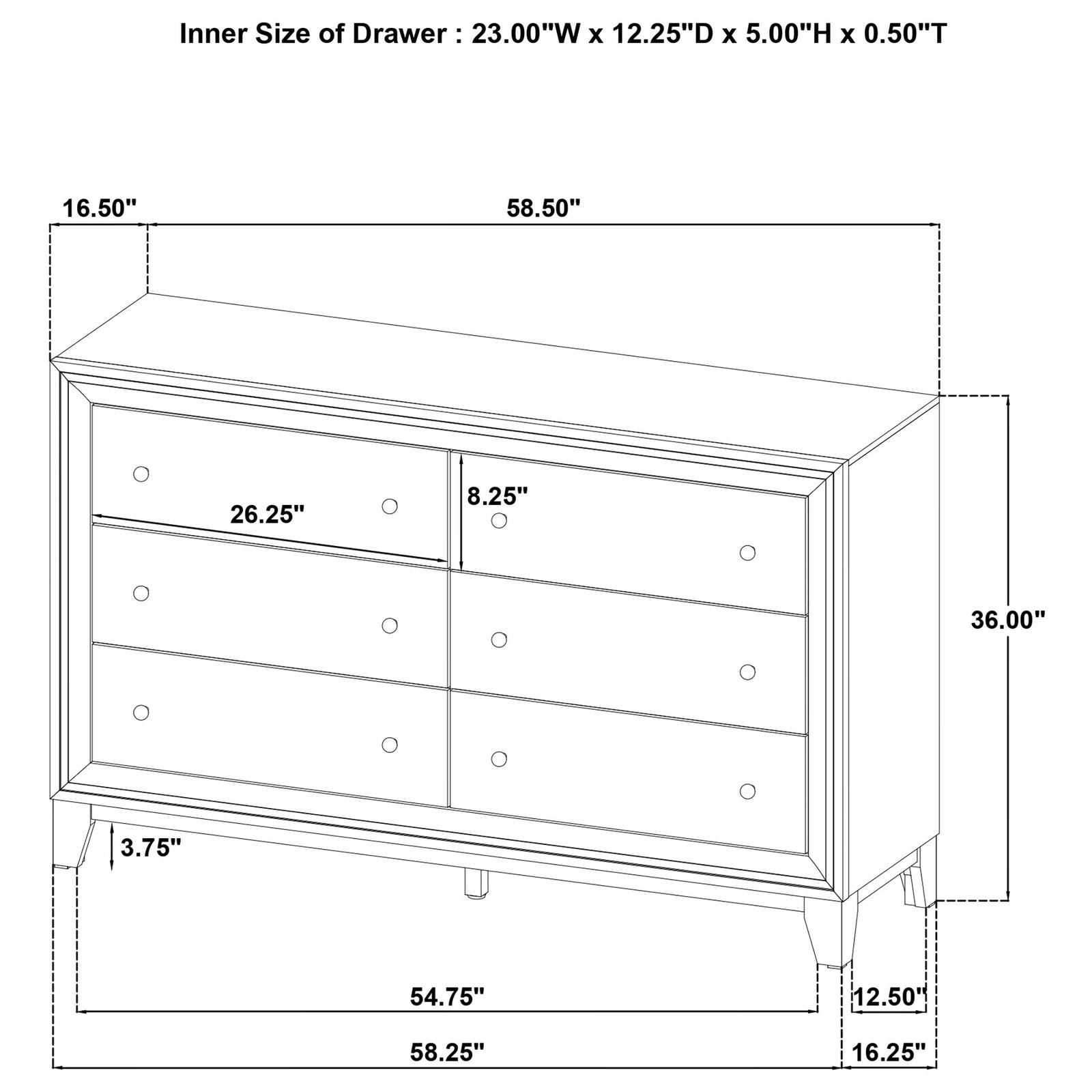 Welsley Wooden Bedroom Set Upholstered Dark Brown - Image 13