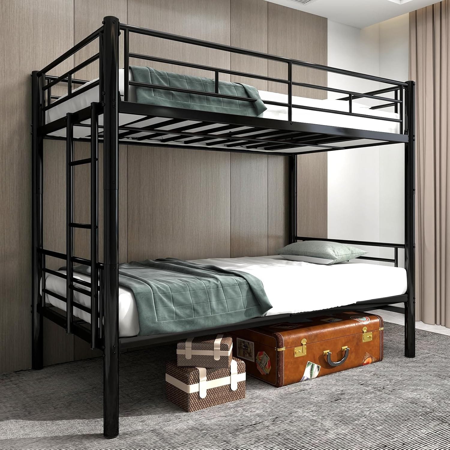 Dos Hermanos Metal Bunk Bed Color Silver & Black - Image 5