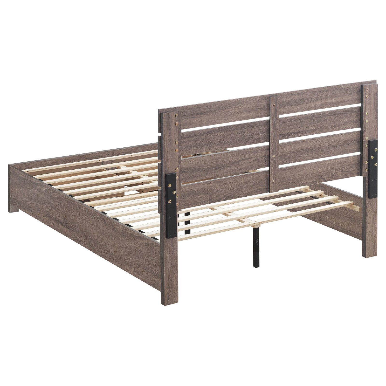 Brantford Wood Storage Panel Bed Barrel Oak - Image 5