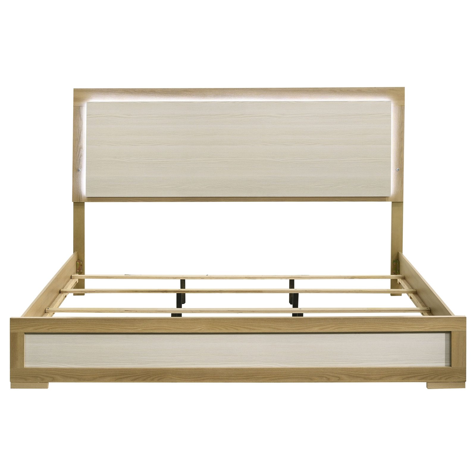 Hyland Panel Bed LED Headboard Natural - Image 5