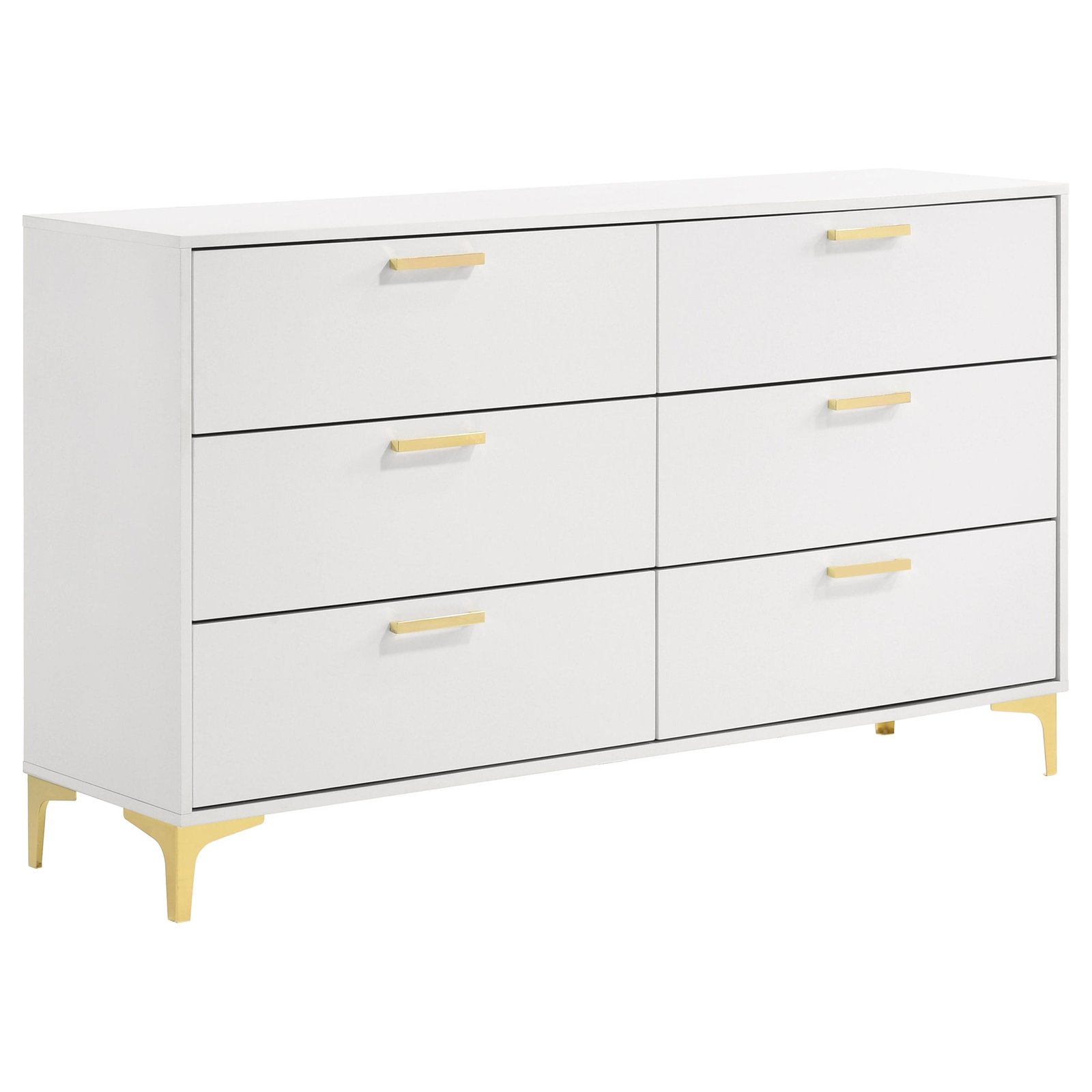 Kendall Upholstered Bedroom Set White and Black - Image 13