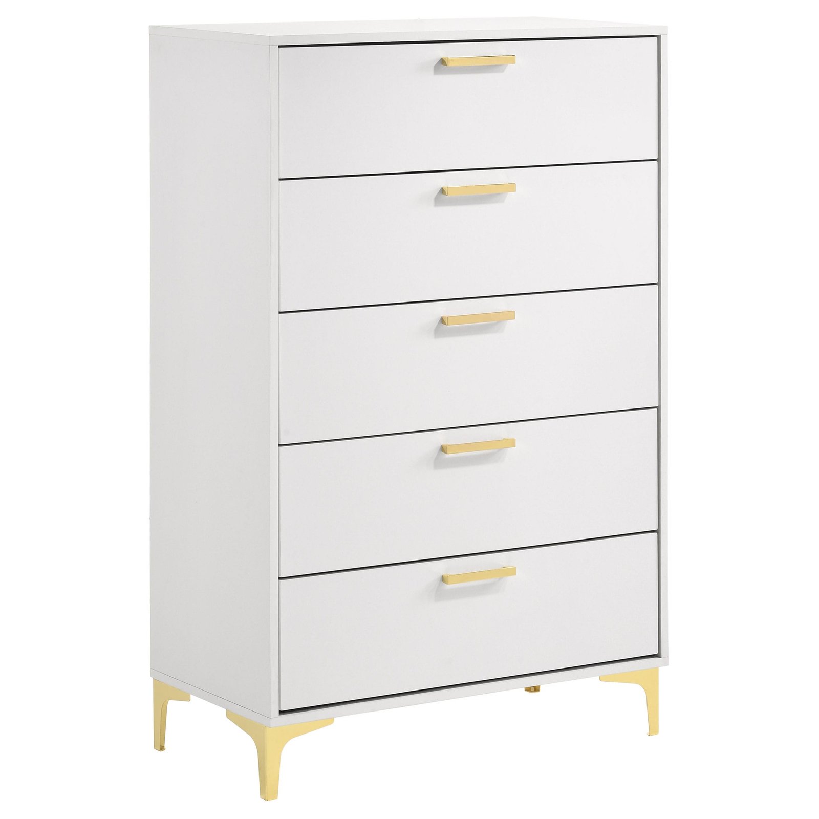 Kendall Upholstered Bedroom Set White and Black - Image 11