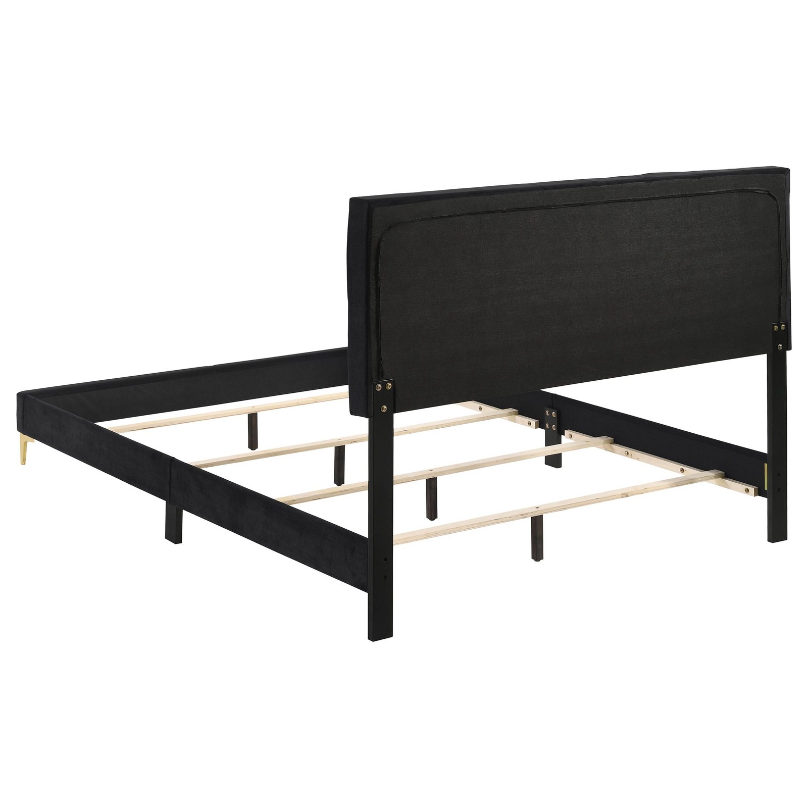 Kendall Upholstered Panel Bed Black & White - Image 5