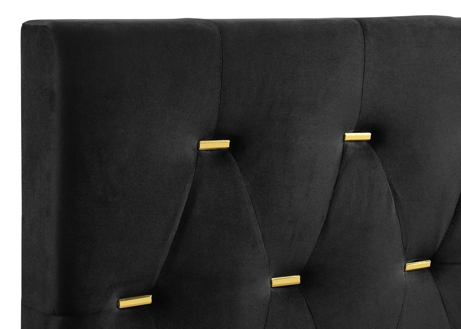 Kendall Upholstered Panel Bed Black & White - Image 6