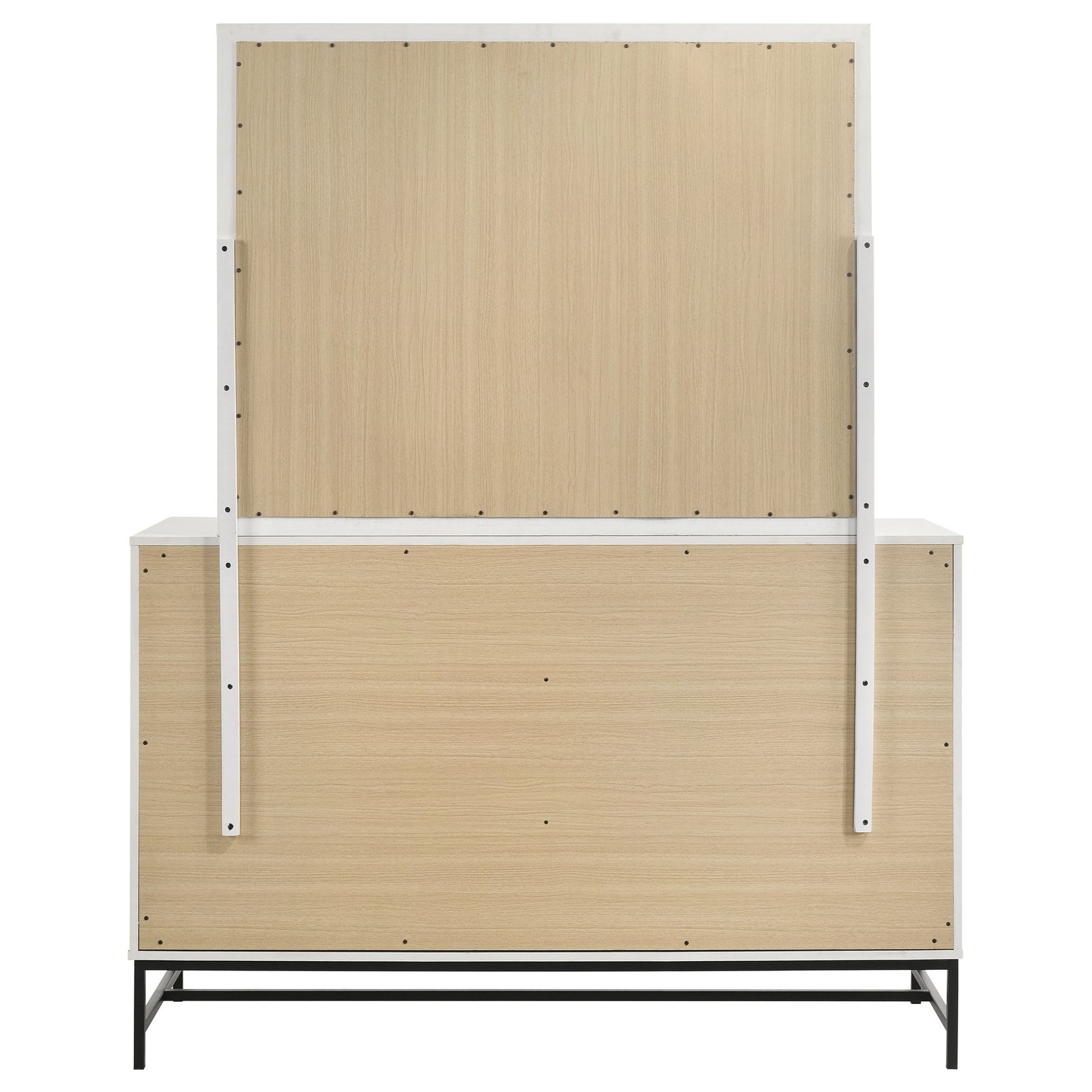 Sonora 6-drawer Dresser with Mirror White | White Dresser - Image 2