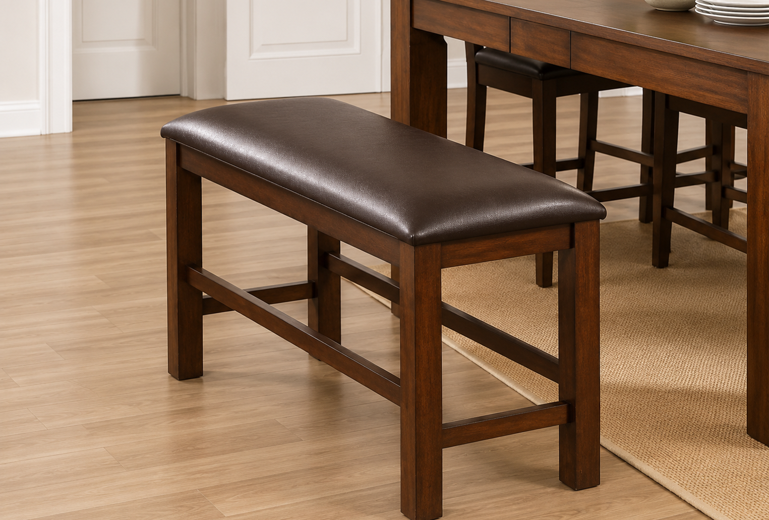 Diamond Counter Height Bench (365328)