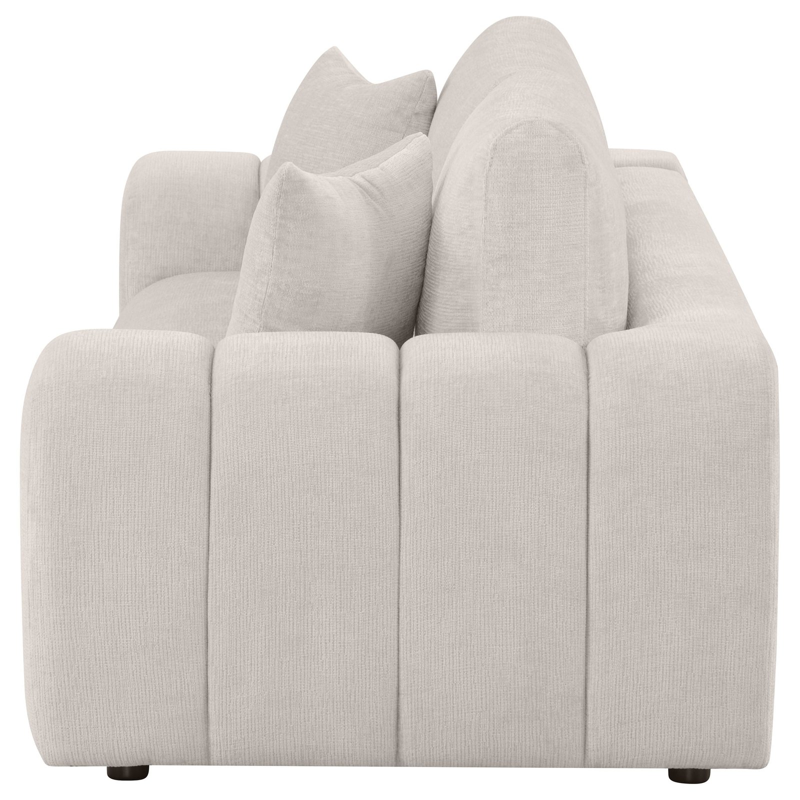 Burnett Chenille Upholstered Wide Arm Sofa - Image 5
