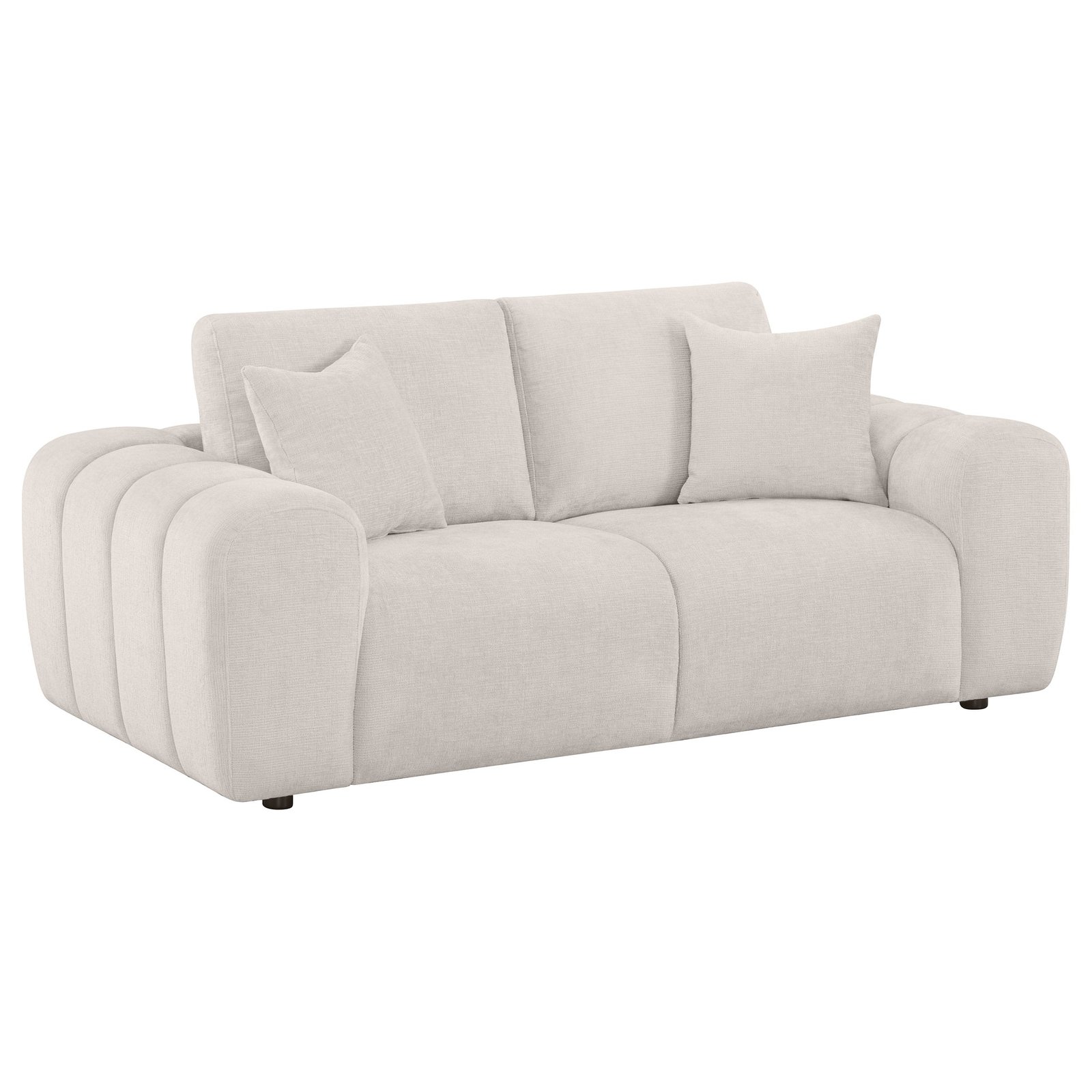 Burnett Chenille Upholstered Wide Arm Loveseat - Image 8
