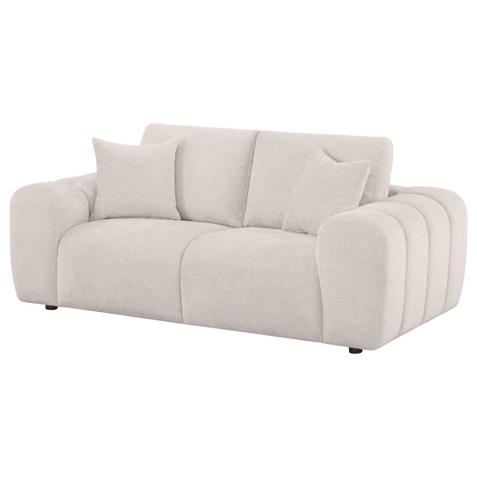 Burnett Chenille Upholstered Wide Arm Loveseat - Image 6