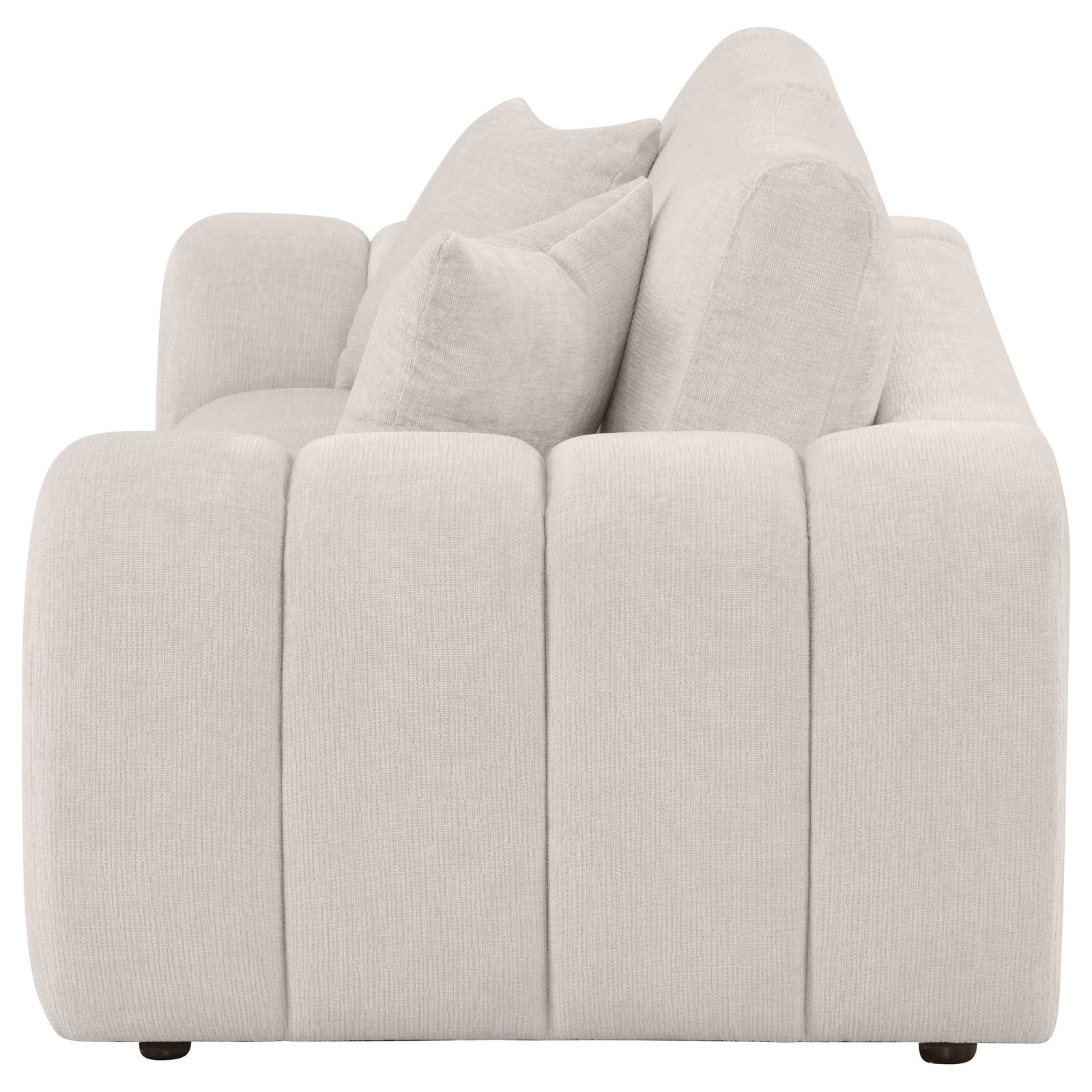 Burnett Chenille Upholstered Wide Arm Loveseat - Image 5