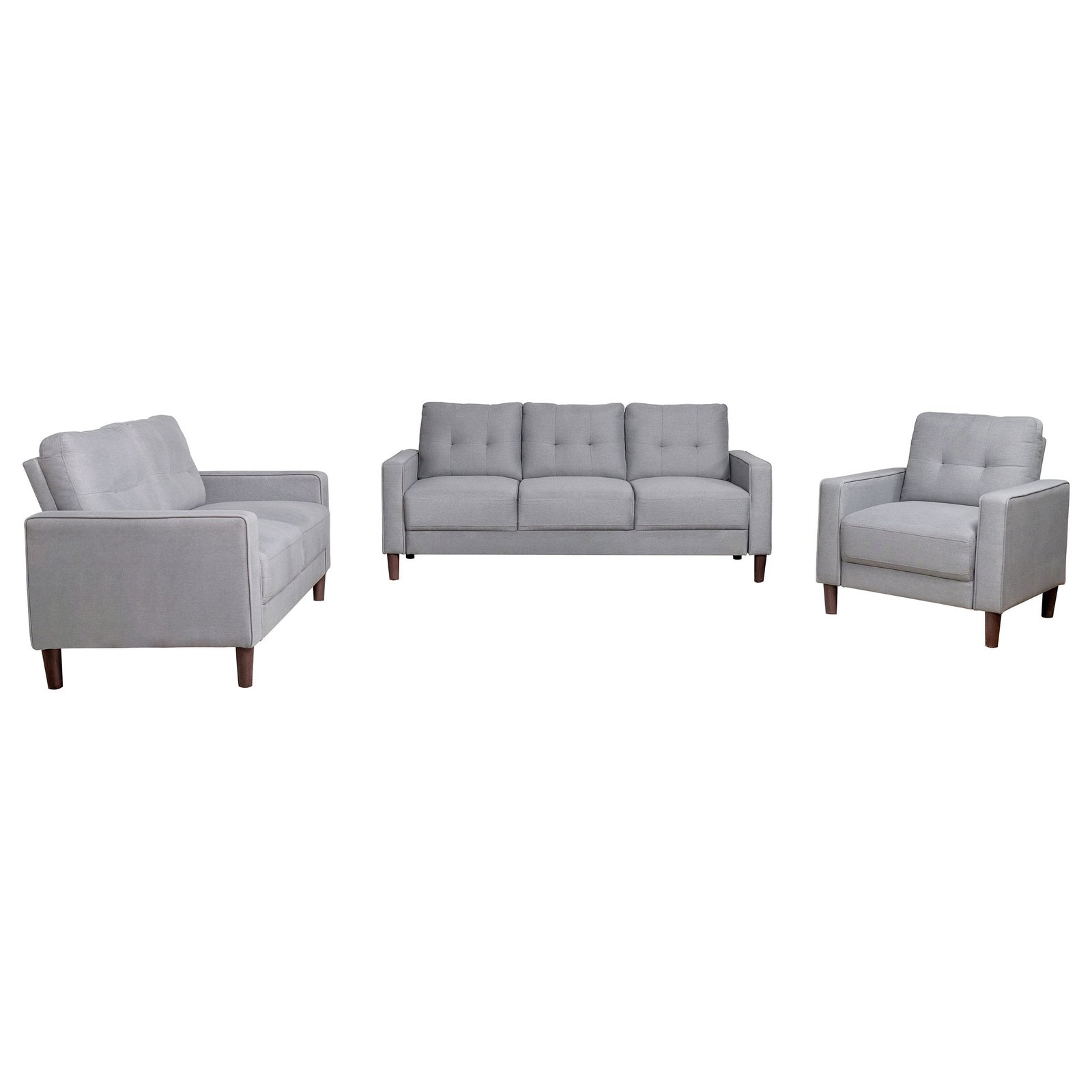 Bowen 3-piece Upholstered Track Arm Tufted Sofa Set - Image 3