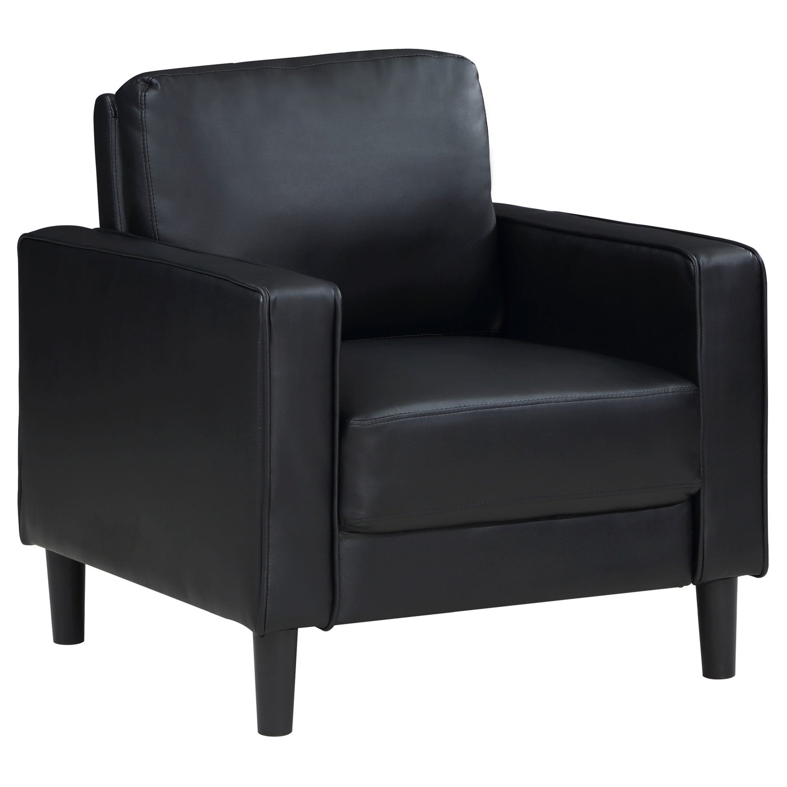 Ruth Fabric Upholstered Track Arm Accent Chair Rust - Image 2
