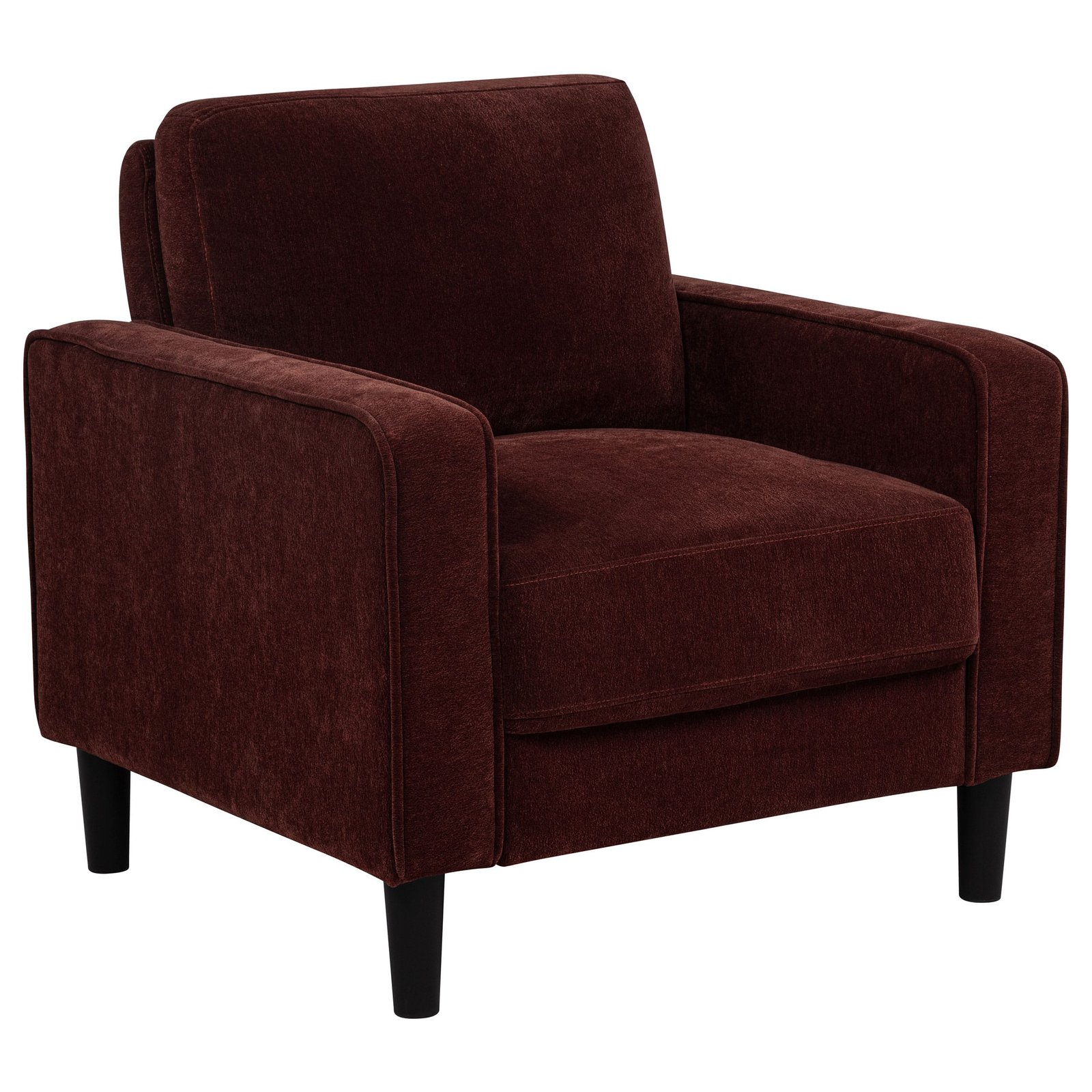 Ruth Fabric Upholstered Track Arm Accent Chair Rust - Image 3