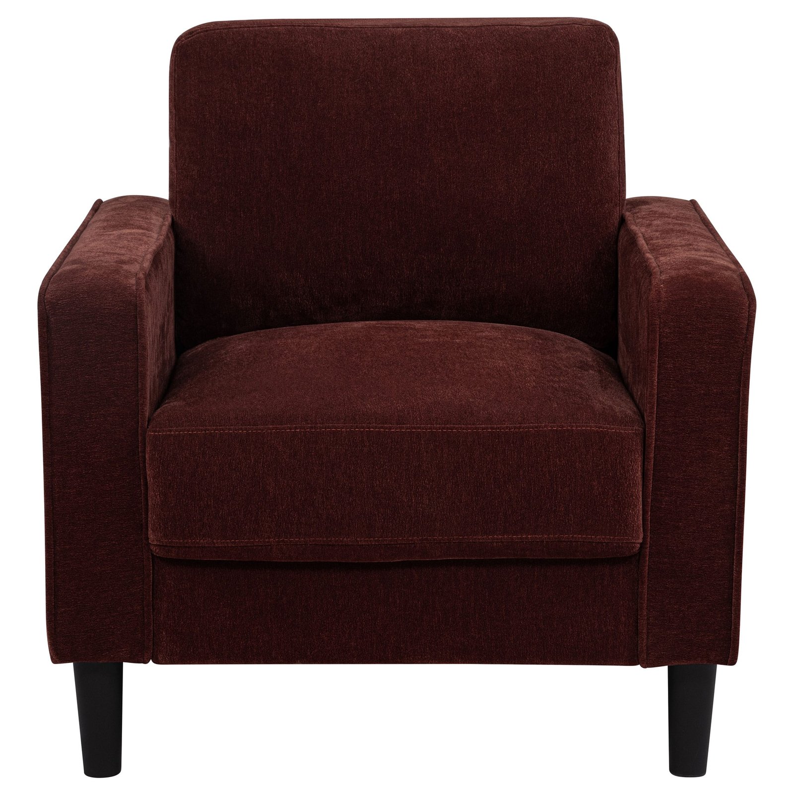 Ruth Fabric Upholstered Track Arm Accent Chair Rust - Image 4