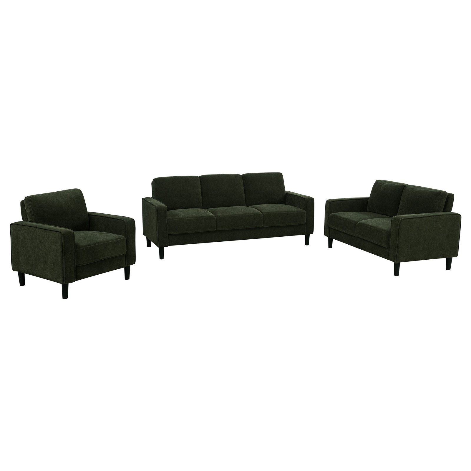 Ruth 3-piece Upholstered Track Arm Sofa Set - Image 2