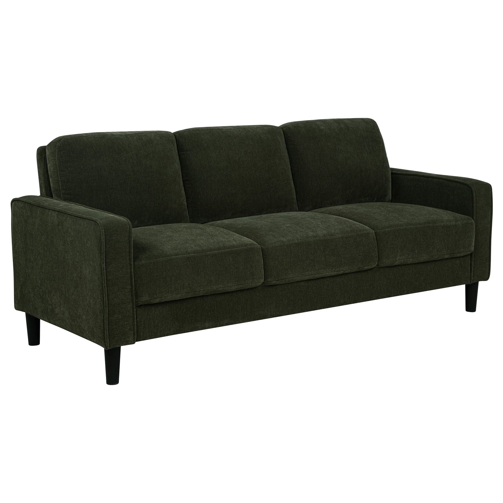 Ruth 77-inch Fabric Upholstered Track Arm Sofa Matcha Green - Image 3