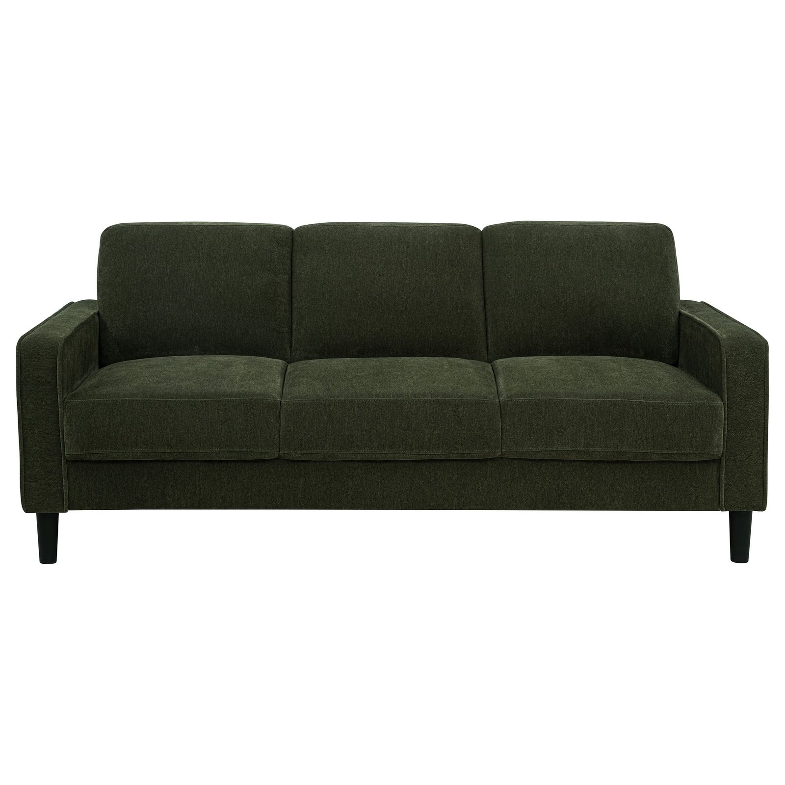 Ruth 77-inch Fabric Upholstered Track Arm Sofa Matcha Green - Image 4