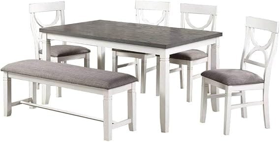 6 Pieces Dining Set (Table+ 4 Chairs +Bench) - Image 7