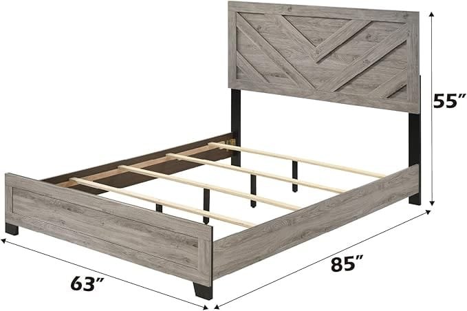 Oakdale Wooden Panel Bedroom Set Oak - Image 6