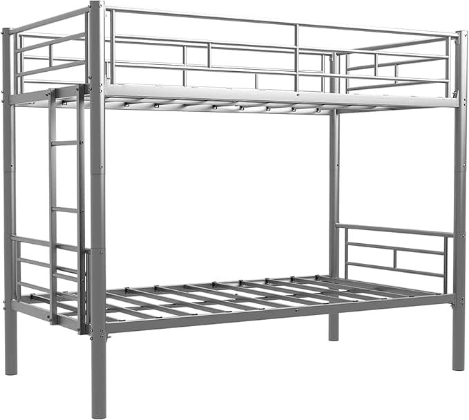 Dos Hermanos Metal Bunk Bed Color Silver & Black - Image 6