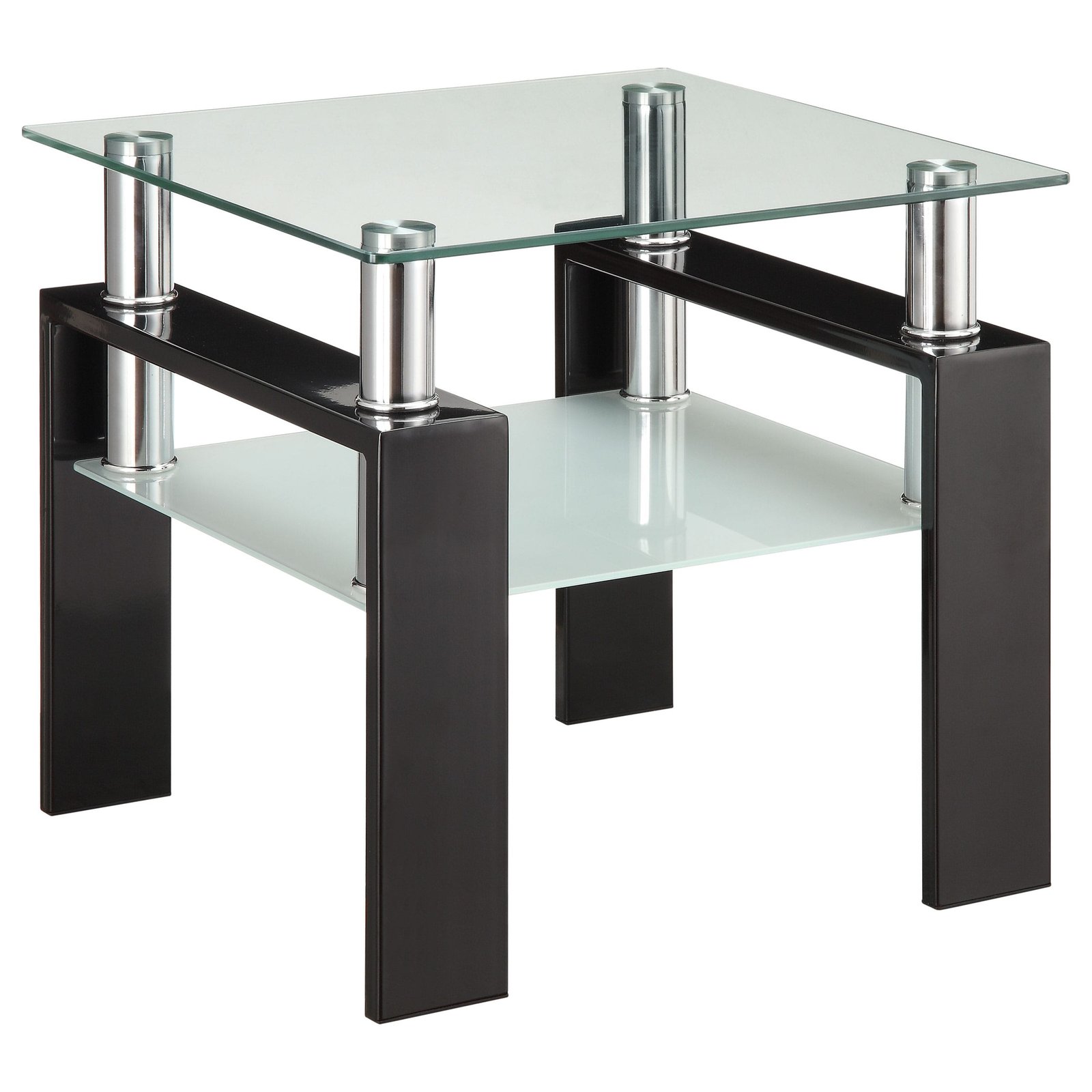 Dyer 2-piece Rectangular Coffee and End Table Set Black - Image 3