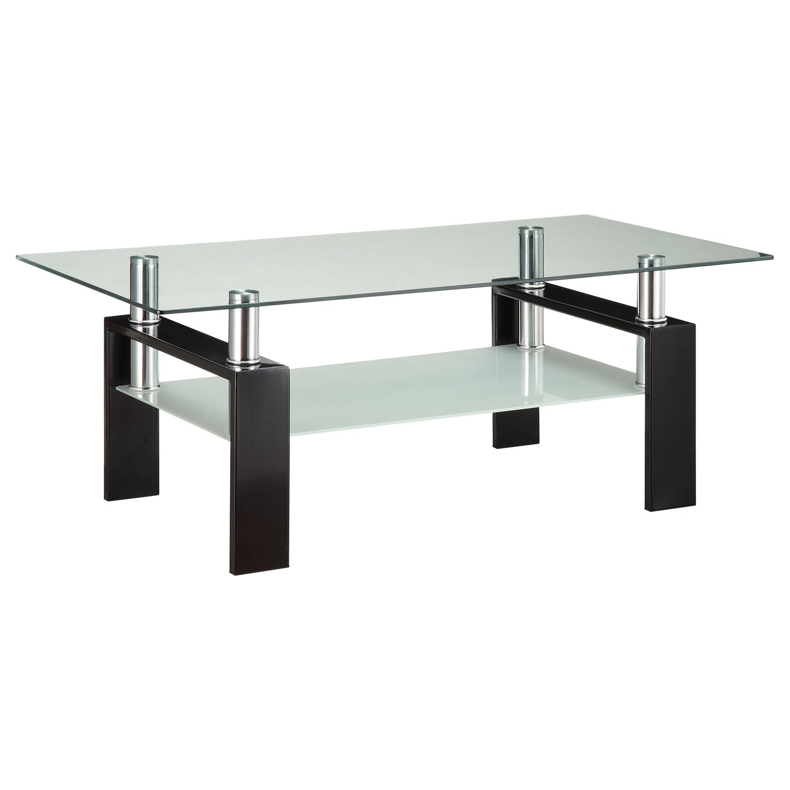 Dyer 2-piece Rectangular Coffee and End Table Set Black - Image 4