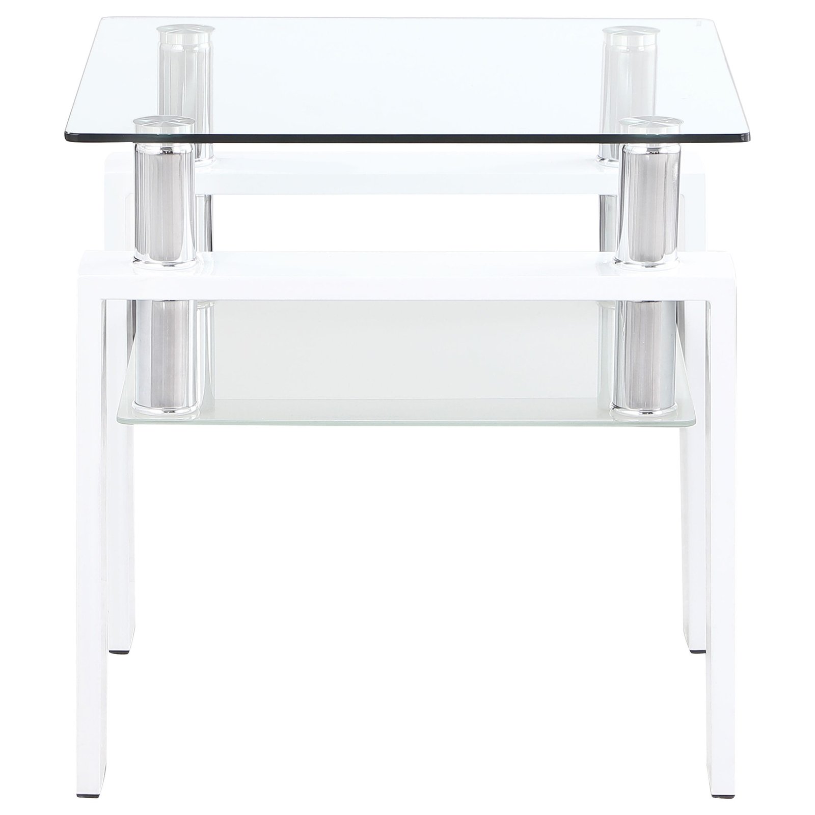 Dyer 2-piece Rectangular Coffee and End Table Set White - Image 3
