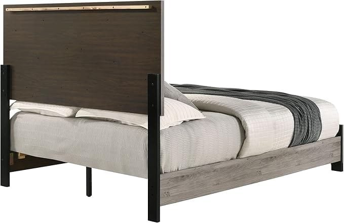 Oakdale Wooden Panel Bedroom Set Oak - Image 5
