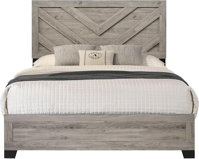 Oakdale Wooden Panel Bedroom Set Oak - Image 4