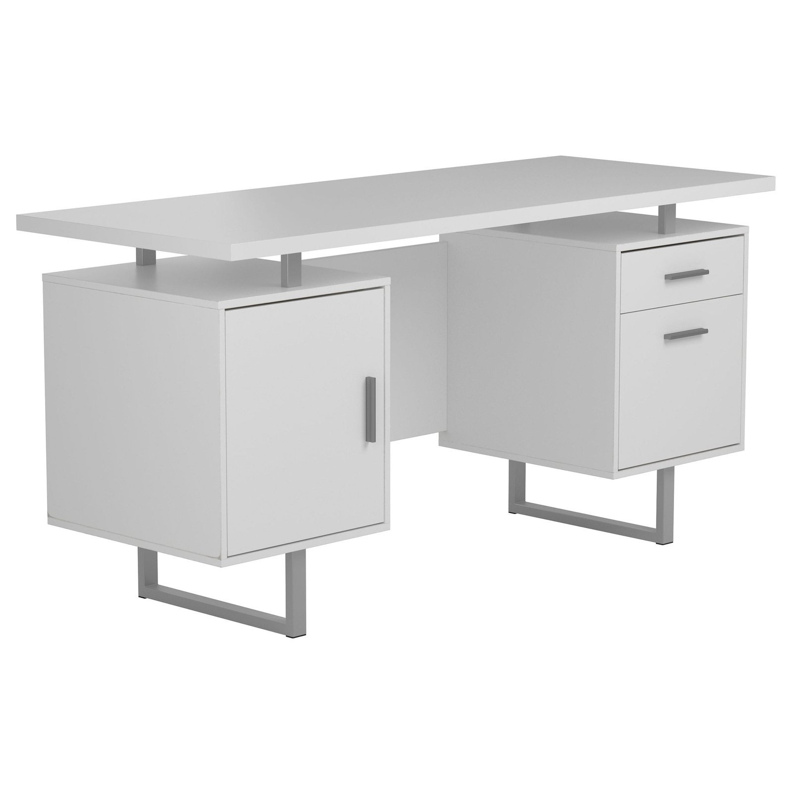 Lawtey 60-inch 2-drawer Computer Desk White - Image 2