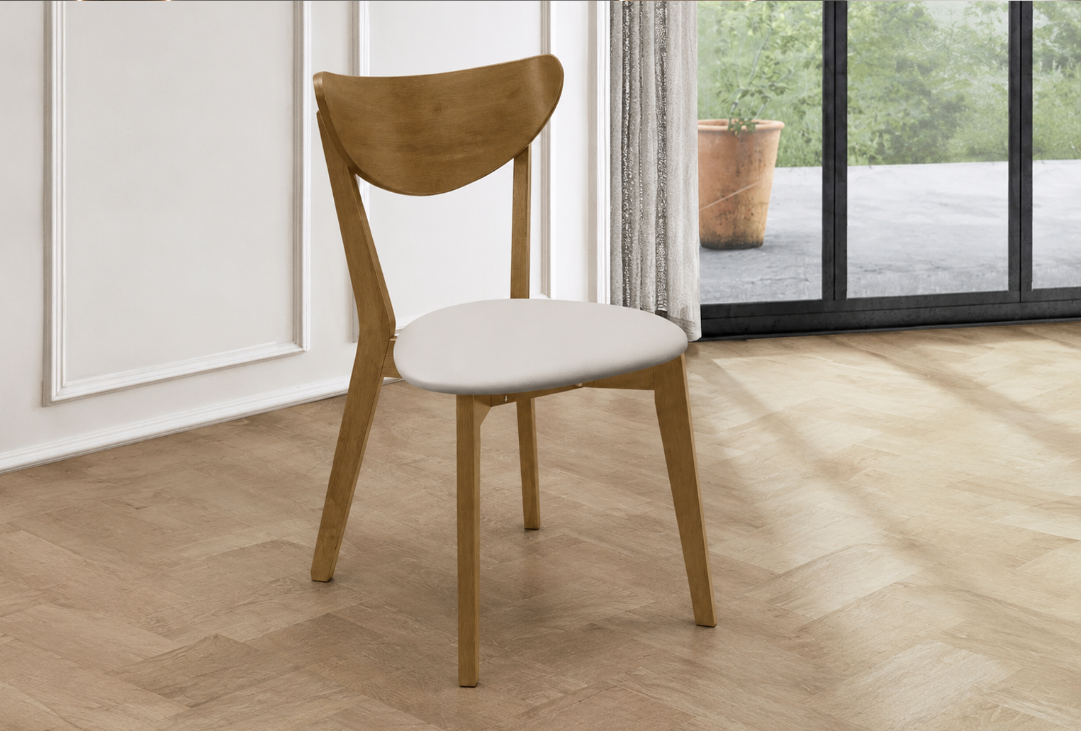 Kersey Wood Dining Side Chair Chestnut (Set of 2)