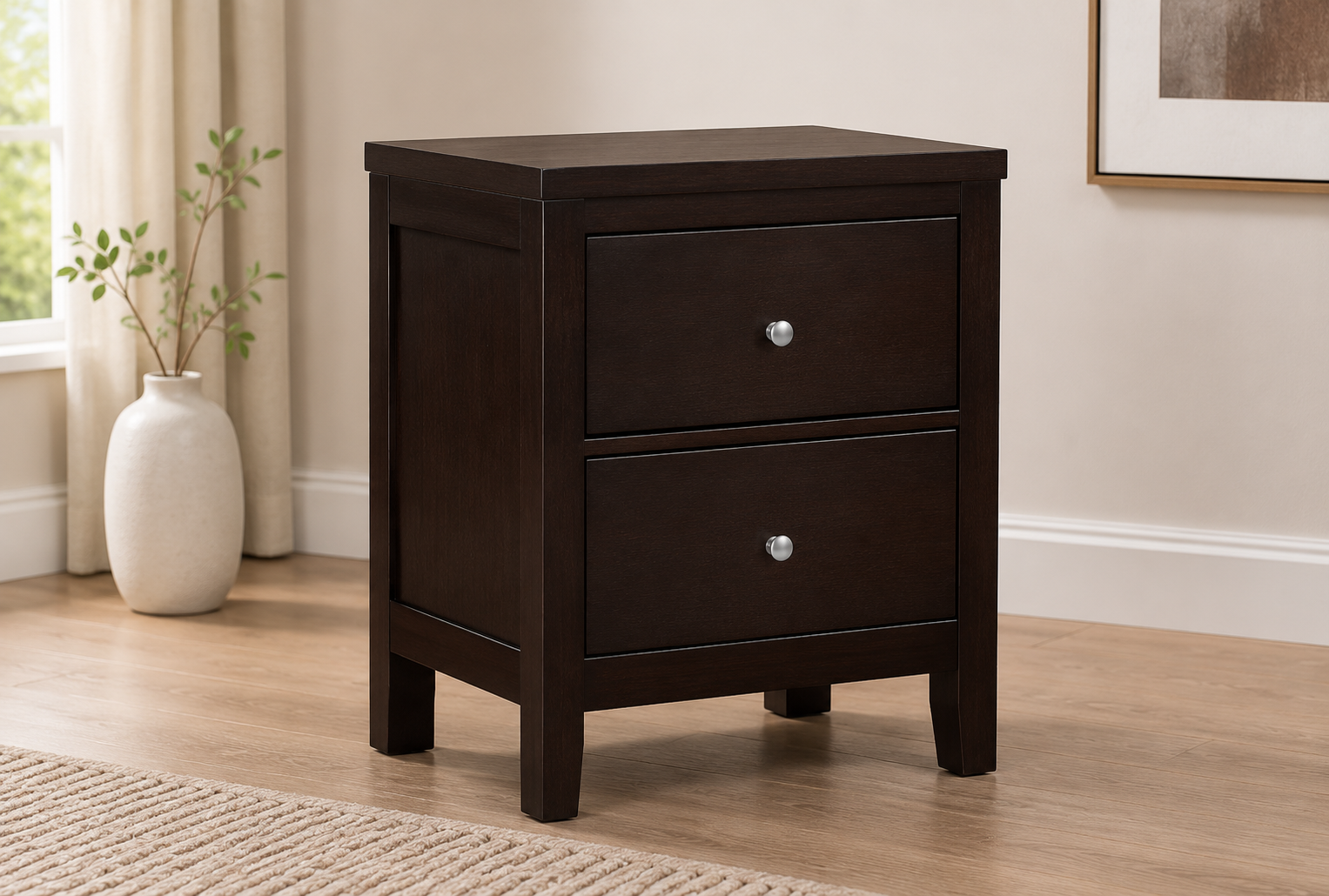 Carlton 2-Drawer Nightstand (202092)