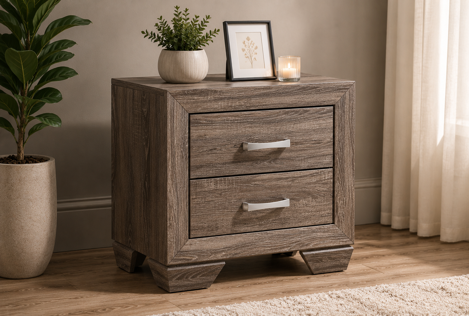 Kauffman 2-Drawer Nightstand (204192)