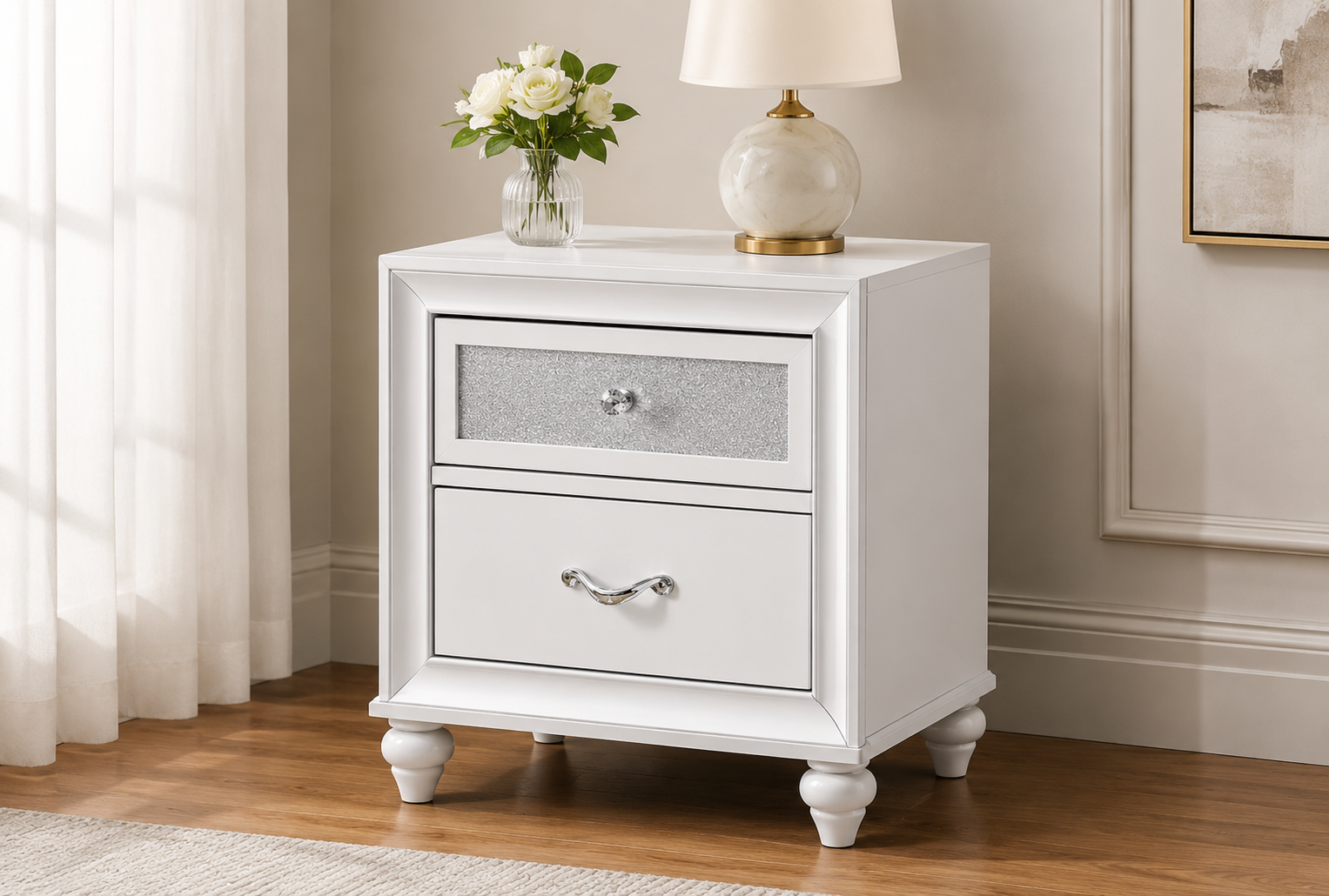 Barzini 2-Drawer Nightstand (205892)