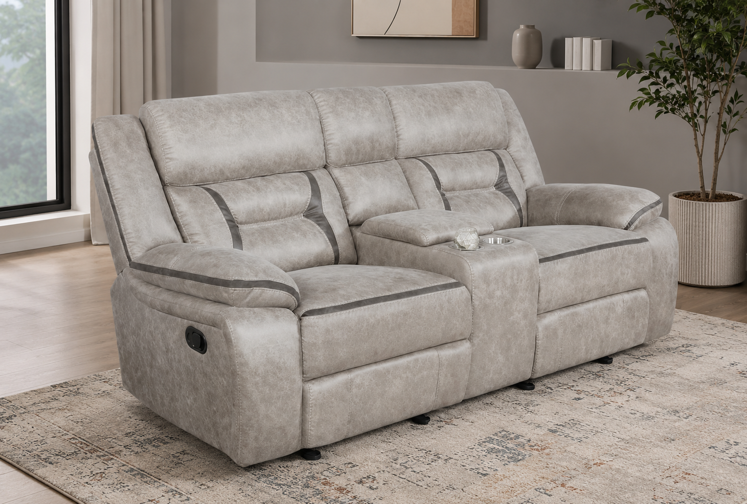 Coaster Furniture Greer 651352 Upholstered Motion Reclining Loveseat -
