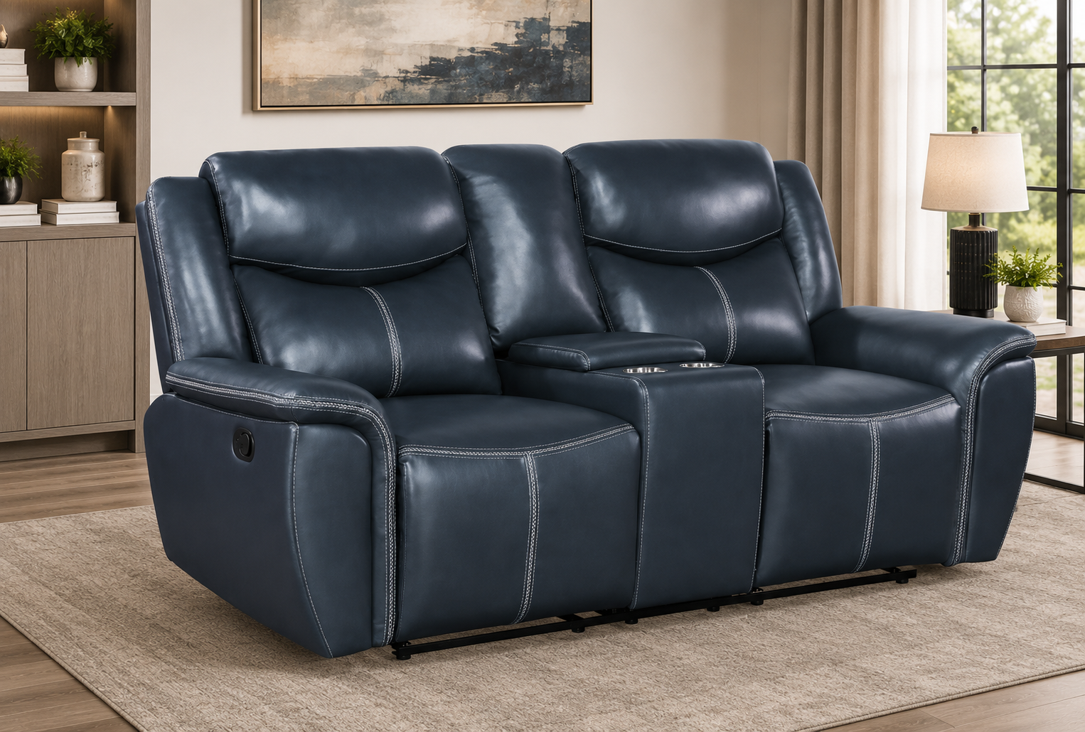 Coaster Furniture Sloane 610272 Upholstered Padded Arm Reclining Loves