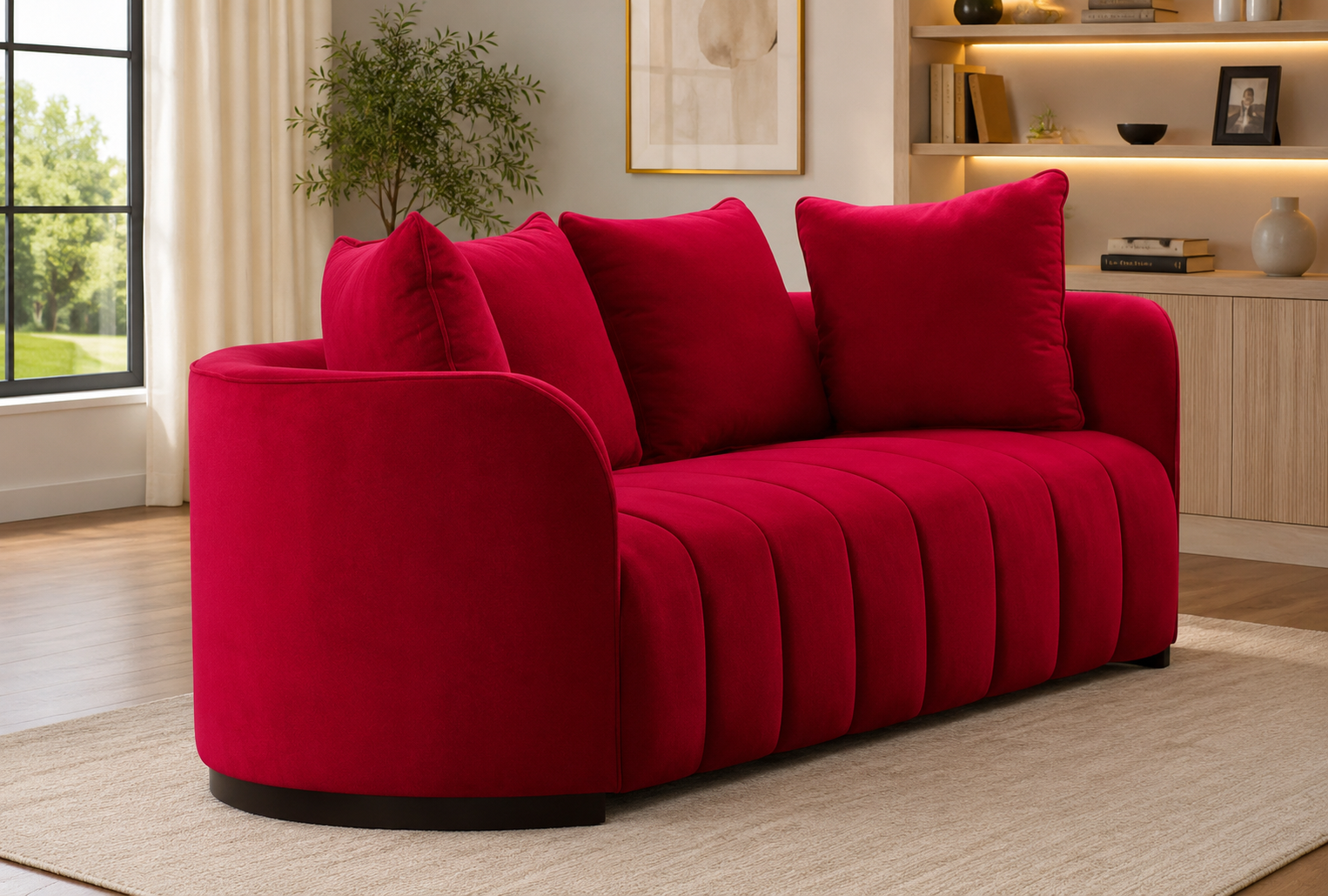 Generation Trade Vogue 503421 Loveseat - Red