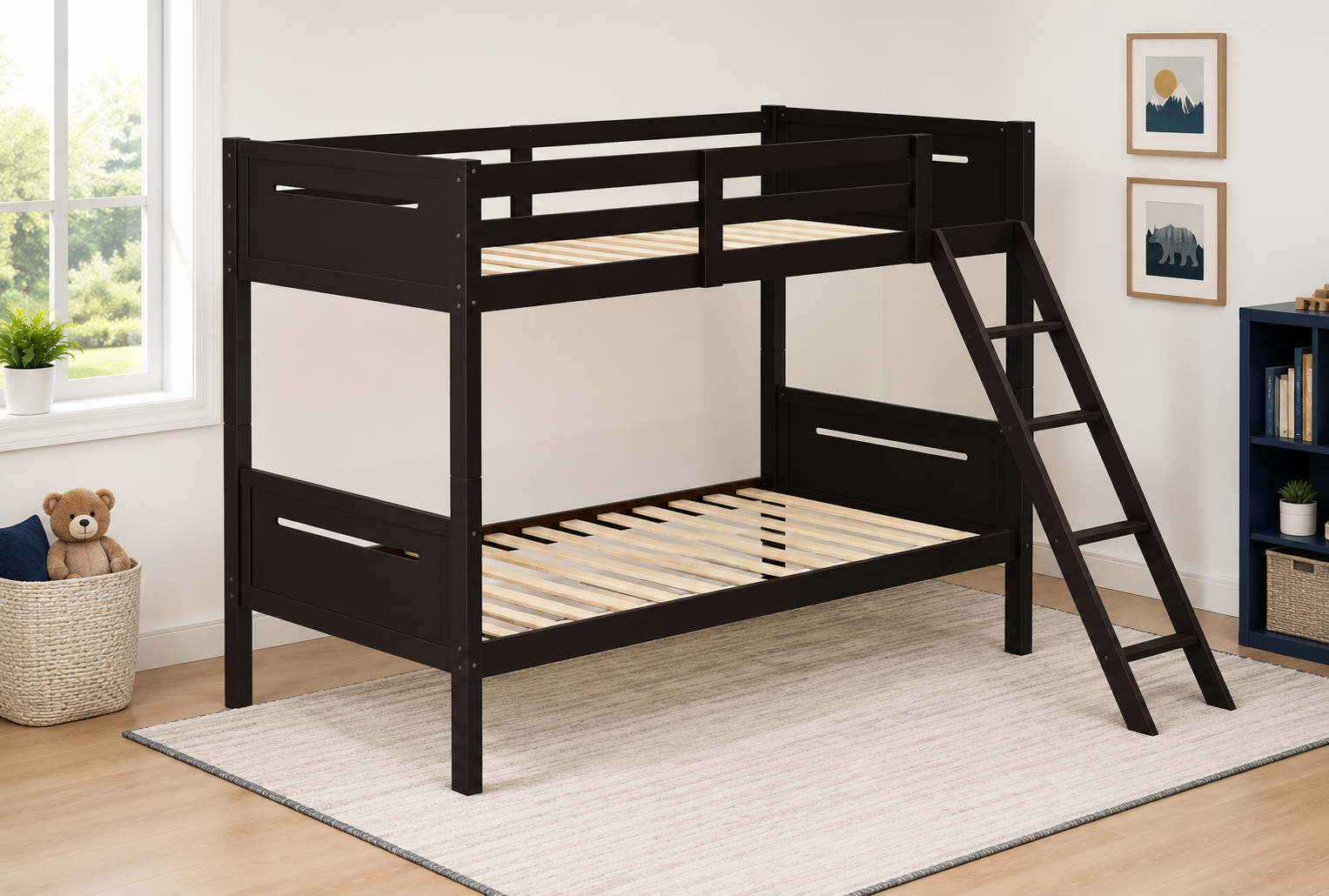 Littleton Twin Over Twin Bunk Bed Espresso | Coaster