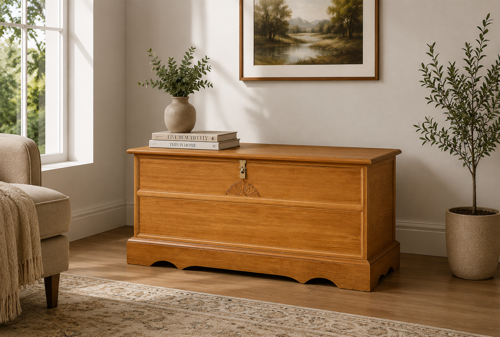 Paula 4695 Cedar Chest - Honey