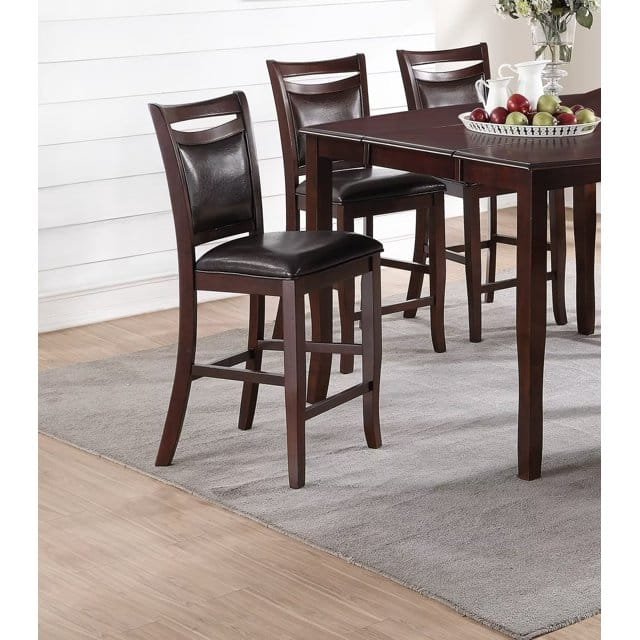 Louise 7-Pcs Dining Set Color Dark Brown - Image 2
