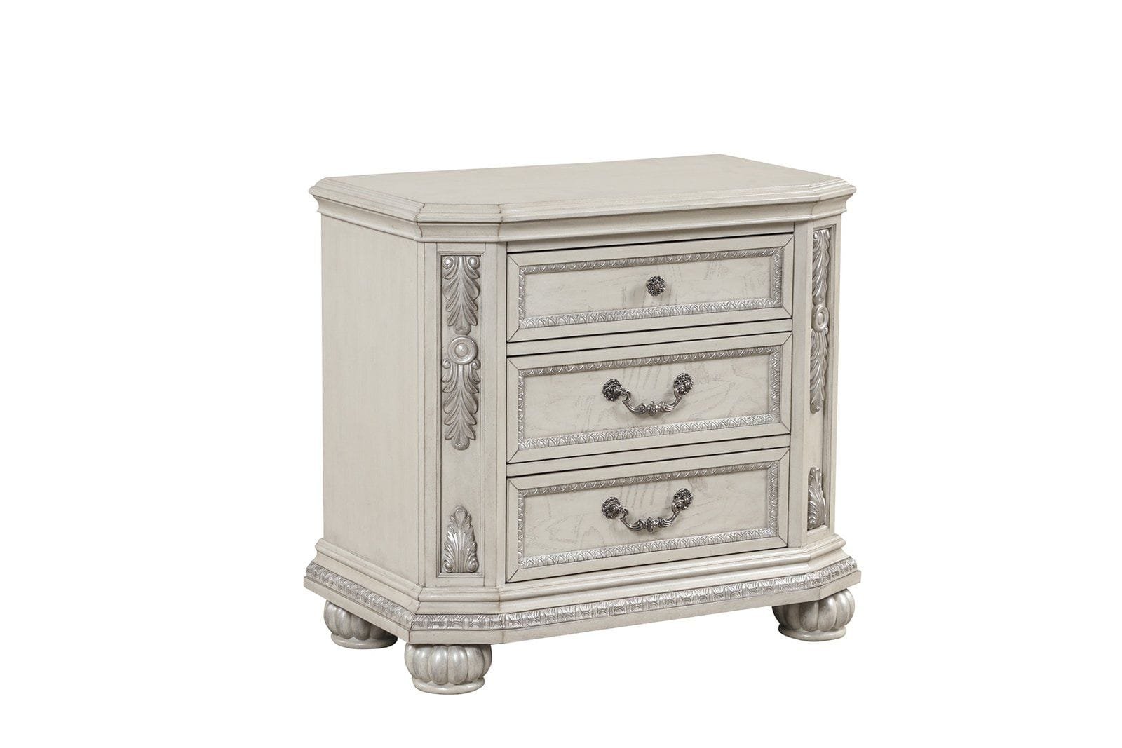 Lafayette Upholstered Mansion Bedroom Set White - Image 6