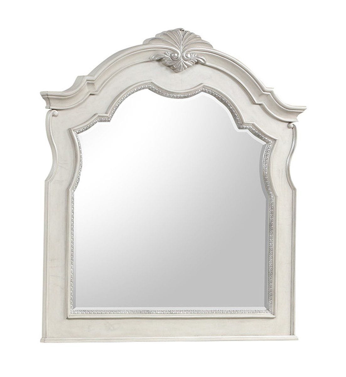 Lafayette Upholstered Mansion Bedroom Set White - Image 4