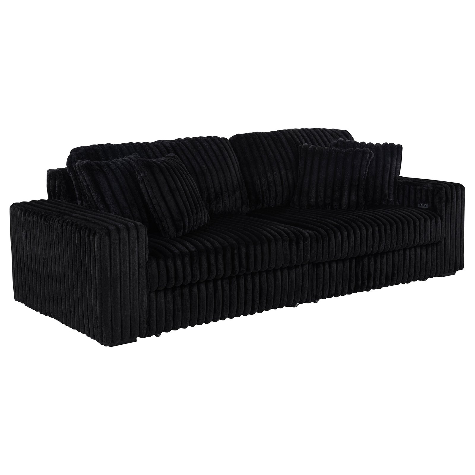 Black Sleeper Couch - Jacana Upholstered Dual Power Sofa - Image 4