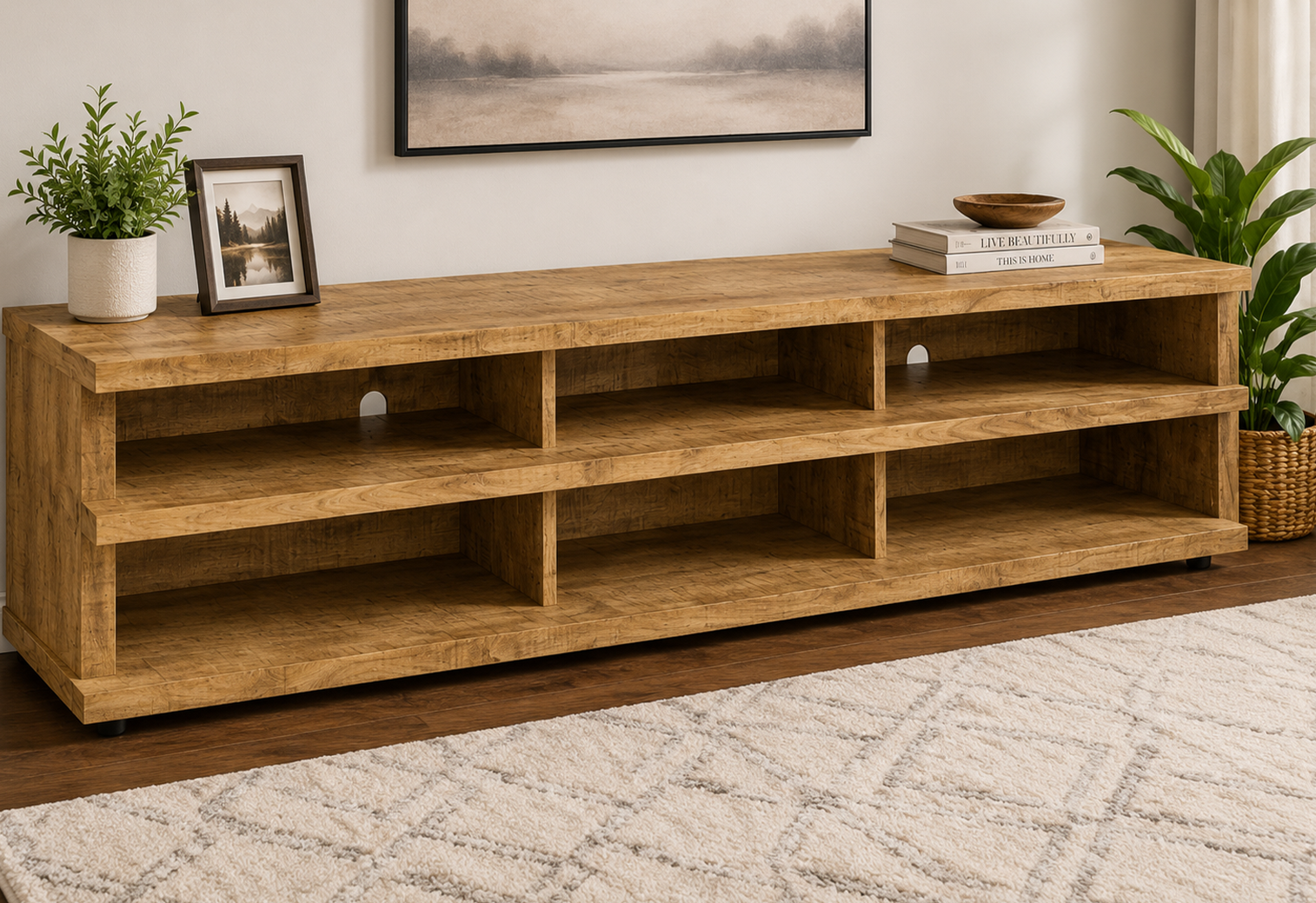 Coaster Furniture Cartmill 710543 78-inch 2-tier TV Stand Media Consol