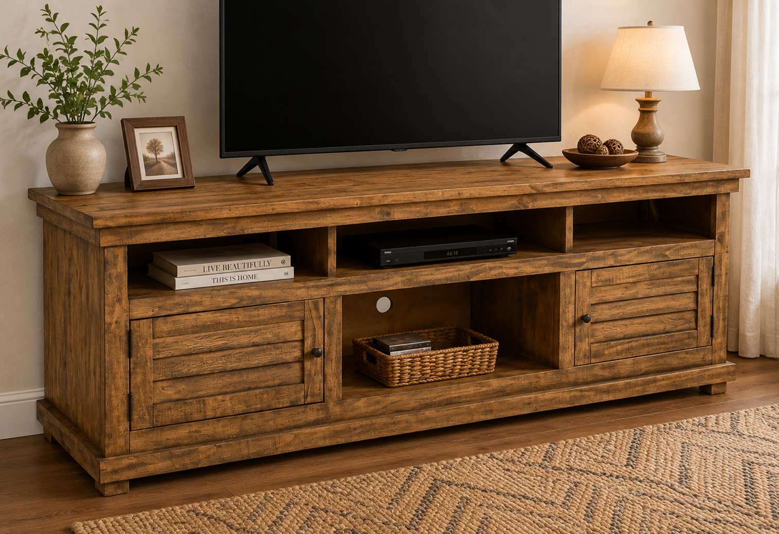 Coaster Furniture Payne 710043 70-inch TV Stand Media Console - Distre