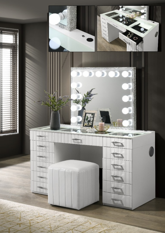 Princess Vanity Set (Black & White) - Image 2